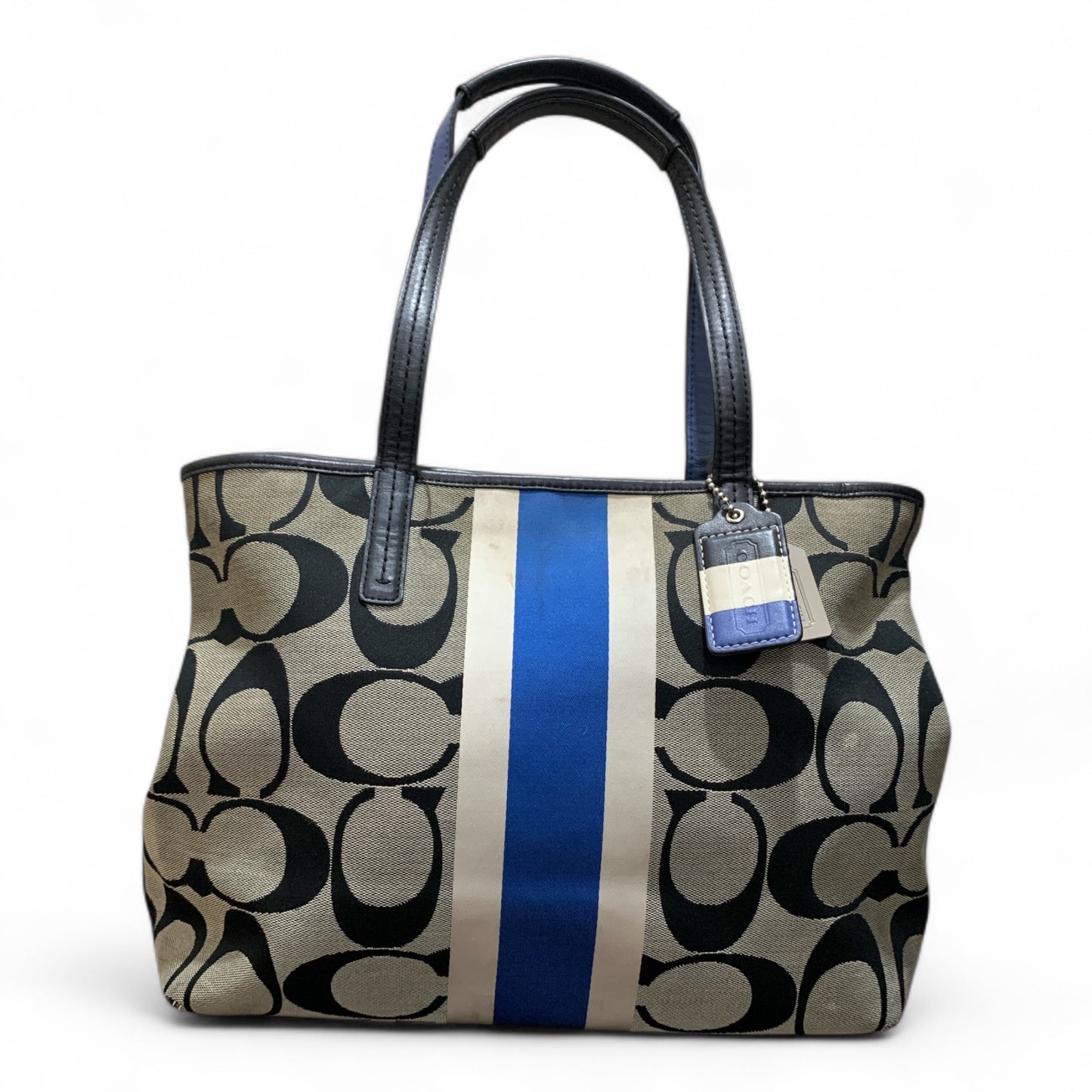 Coach Black and Blue Signature Tote (Pre-Loved Condition 9/10)