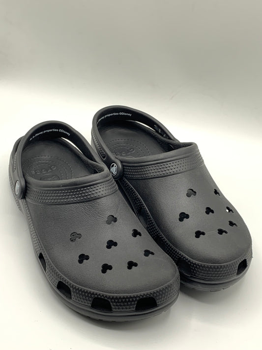CROCS CLASSIC BLACK CLOGS DISNEY EDITION | PRE LOVED CONDITION EXCELLENT | SIZE M10 W12 | EU 43-44