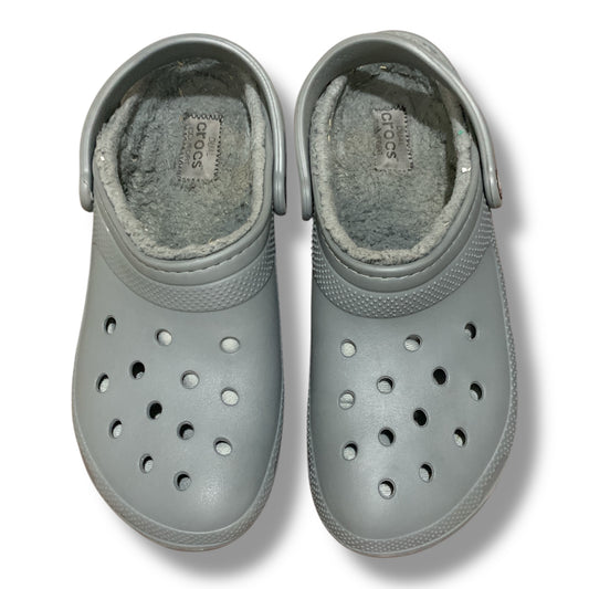 Crocs Classic Lined Clogs Slate Grey | Pre-Loved Condition Excellent Like Brand New | Size US M10 W12 | EU 42-43