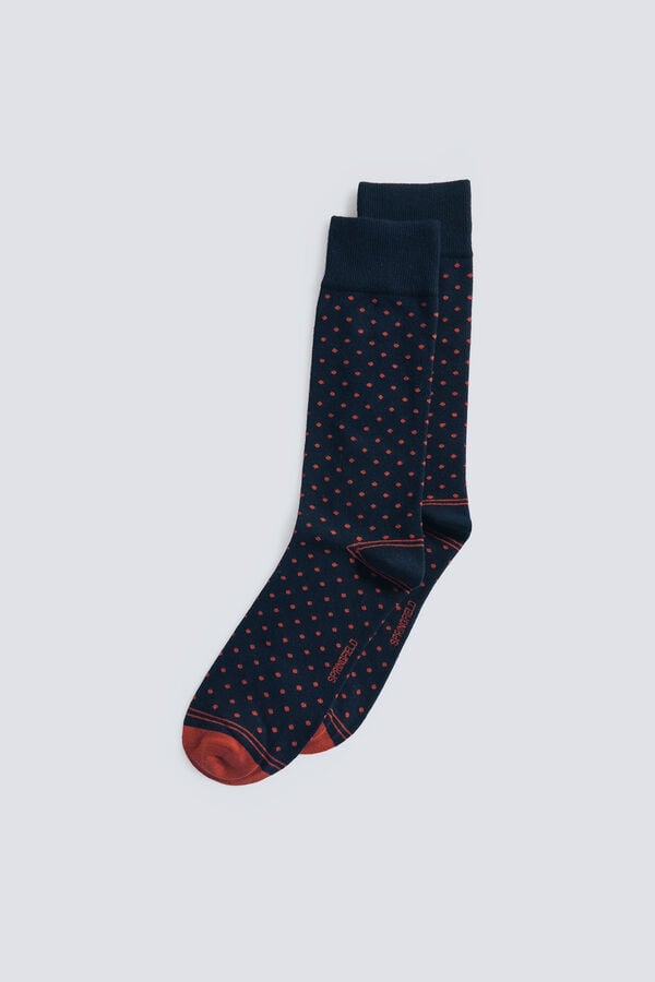 Springfield Long polka dot contrast sock (PACK OF 3)