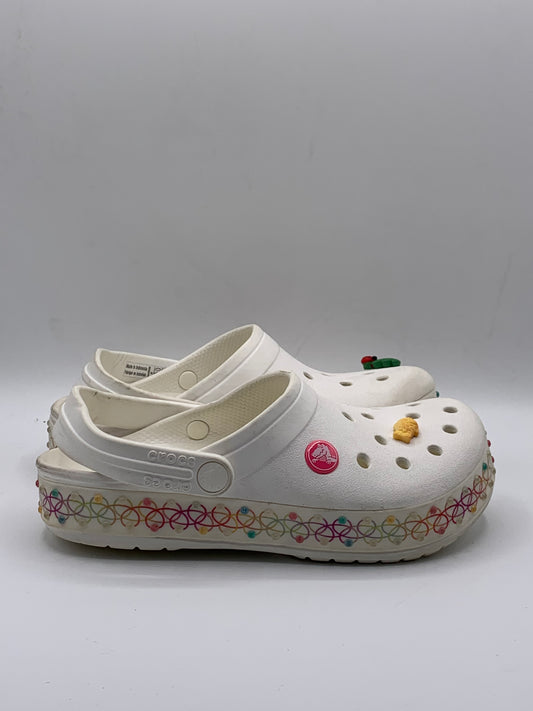 Crocs Kids' Crocband Stretch Necklace Clogs | Pre Loved Condition 8/10 |        Size J4 EU 36-37