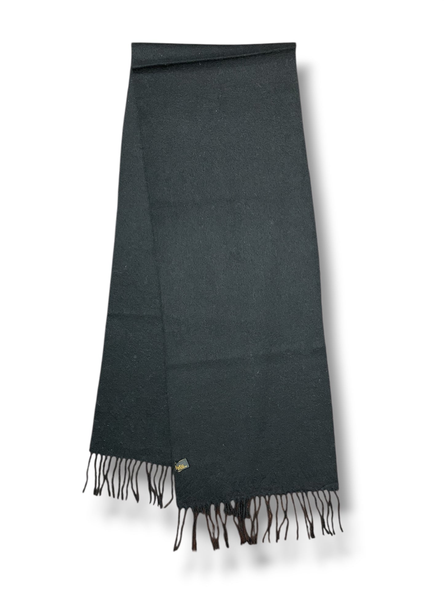 Men’s 100% Wool Scarf – Luxurious, Warm & Timelessly Elegant Black