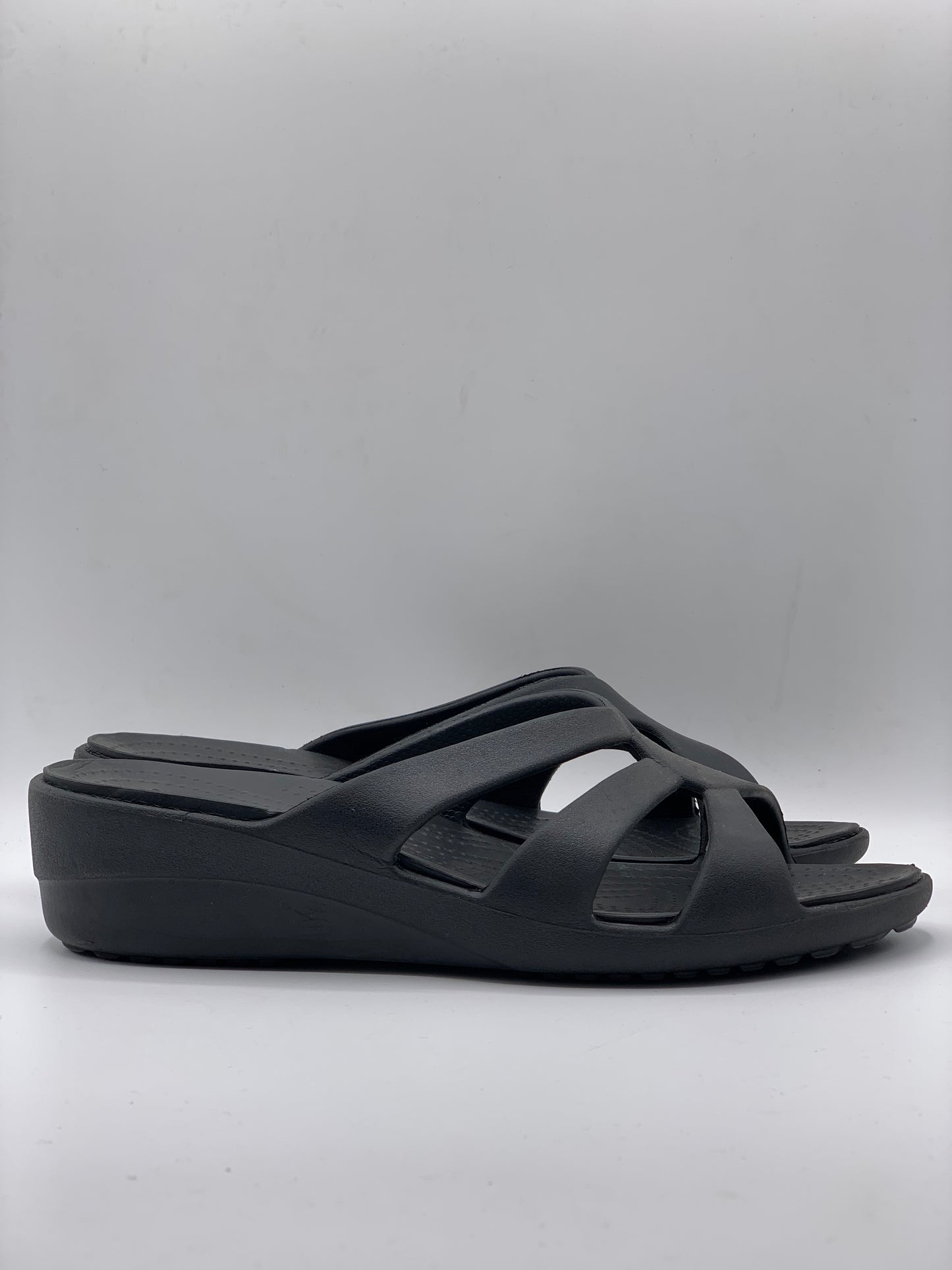 CROCS SANRAH STRAPPY WEDGE SANDALS | PRE LOVED CONDITION EXCELLENT 10/10 | SIZE W10 | EU 41-42