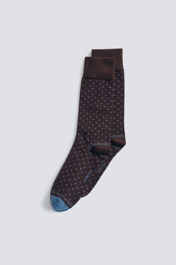 Springfield Long polka dot contrast sock (PACK OF 3)