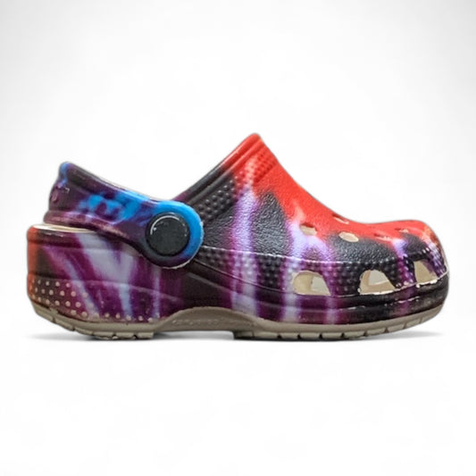Crocs Kid’s Baya Tie-Dye Graphic Clogs | Condition 9/10 | Size C2-3 | 18-19