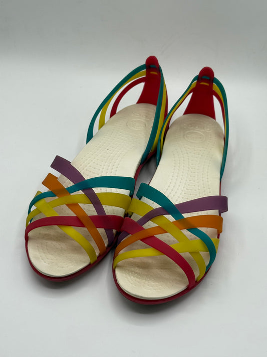 Rainbow Crocs Womens | Pre-Loved 8/10 | Size W11 | EU 42-43