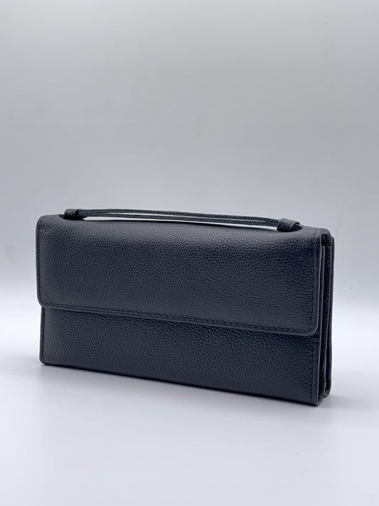 Genuine Leather Clutch Wallet for Women – Slim Organizer Purse