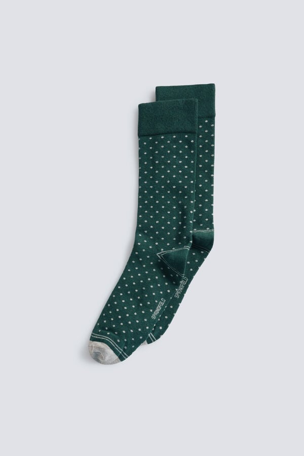 Springfield Long polka dot contrast sock (PACK OF 3)