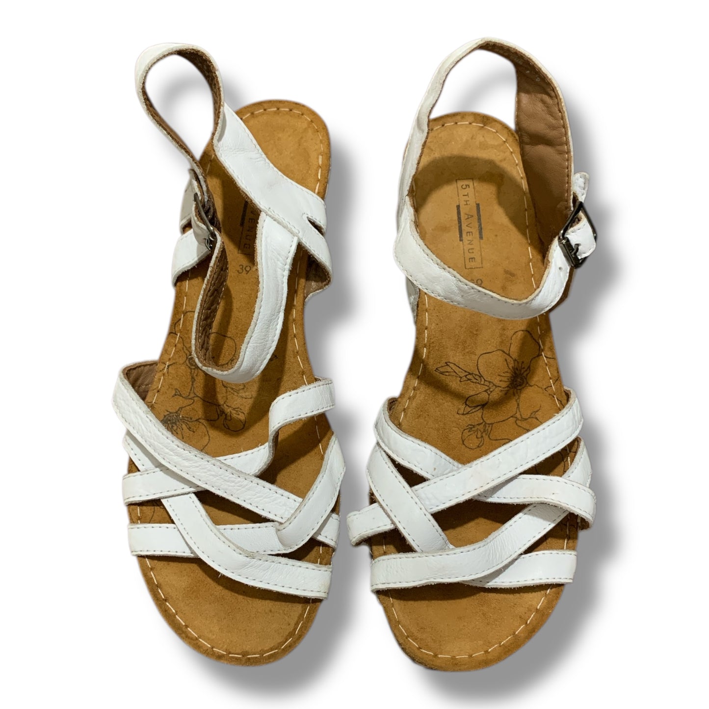 5th Avenue Women’s Leather Sandals | Pre-Loved Excellent Condition |                 Size EU 39