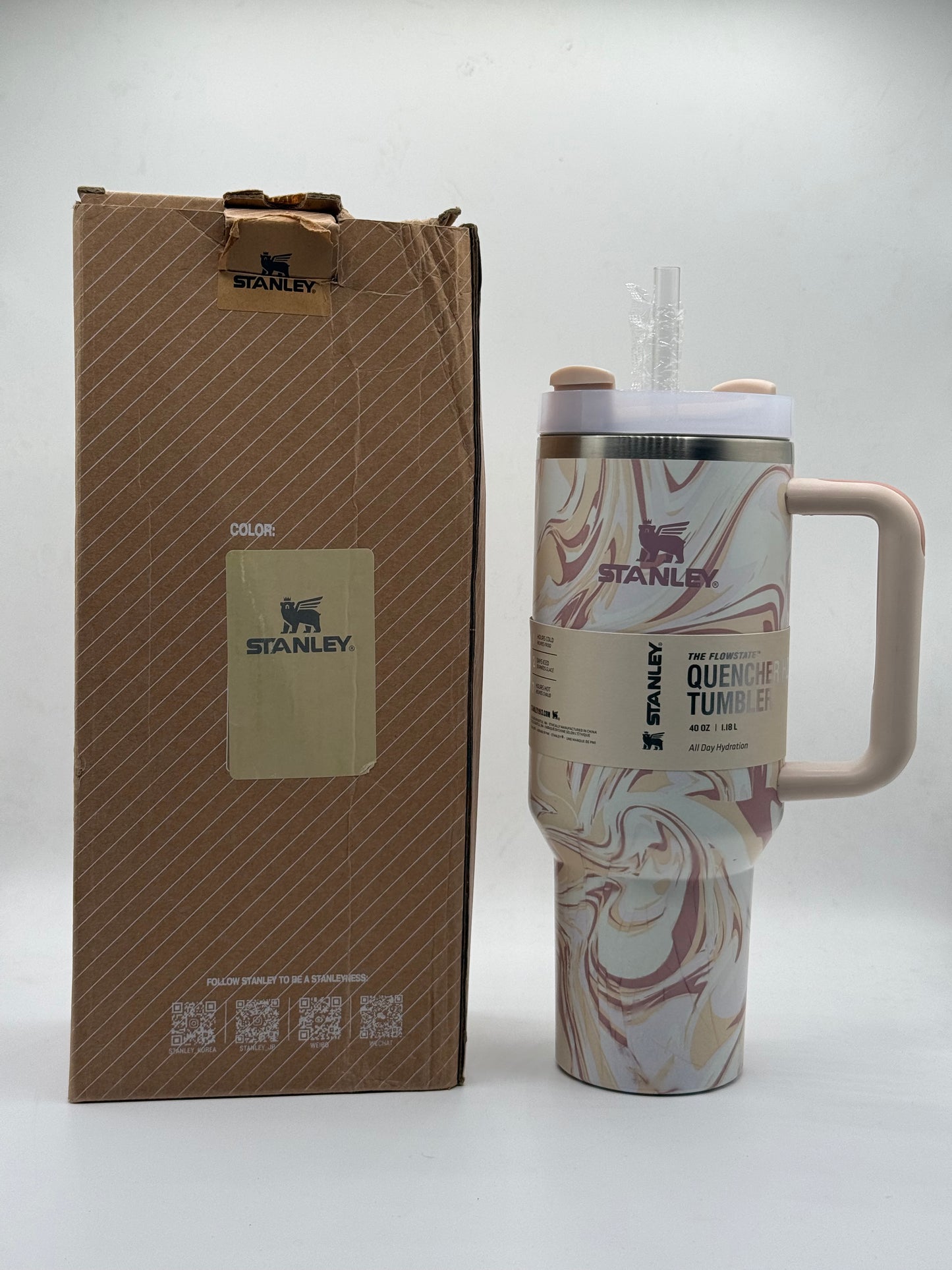 Stanley FlowState Tumbler 40 OZ (1.18L) – Vacuum Insulated Stainless Steel Travel Cup with Straw & Handle