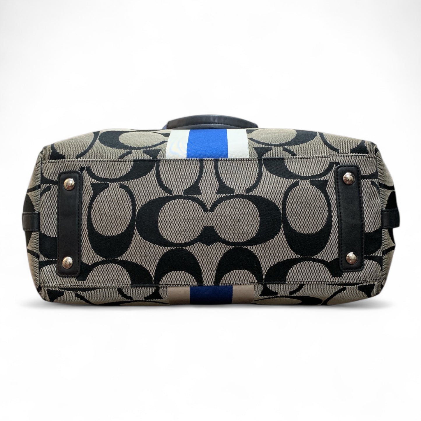 Coach Black and Blue Signature Tote (Pre-Loved Condition 9/10)