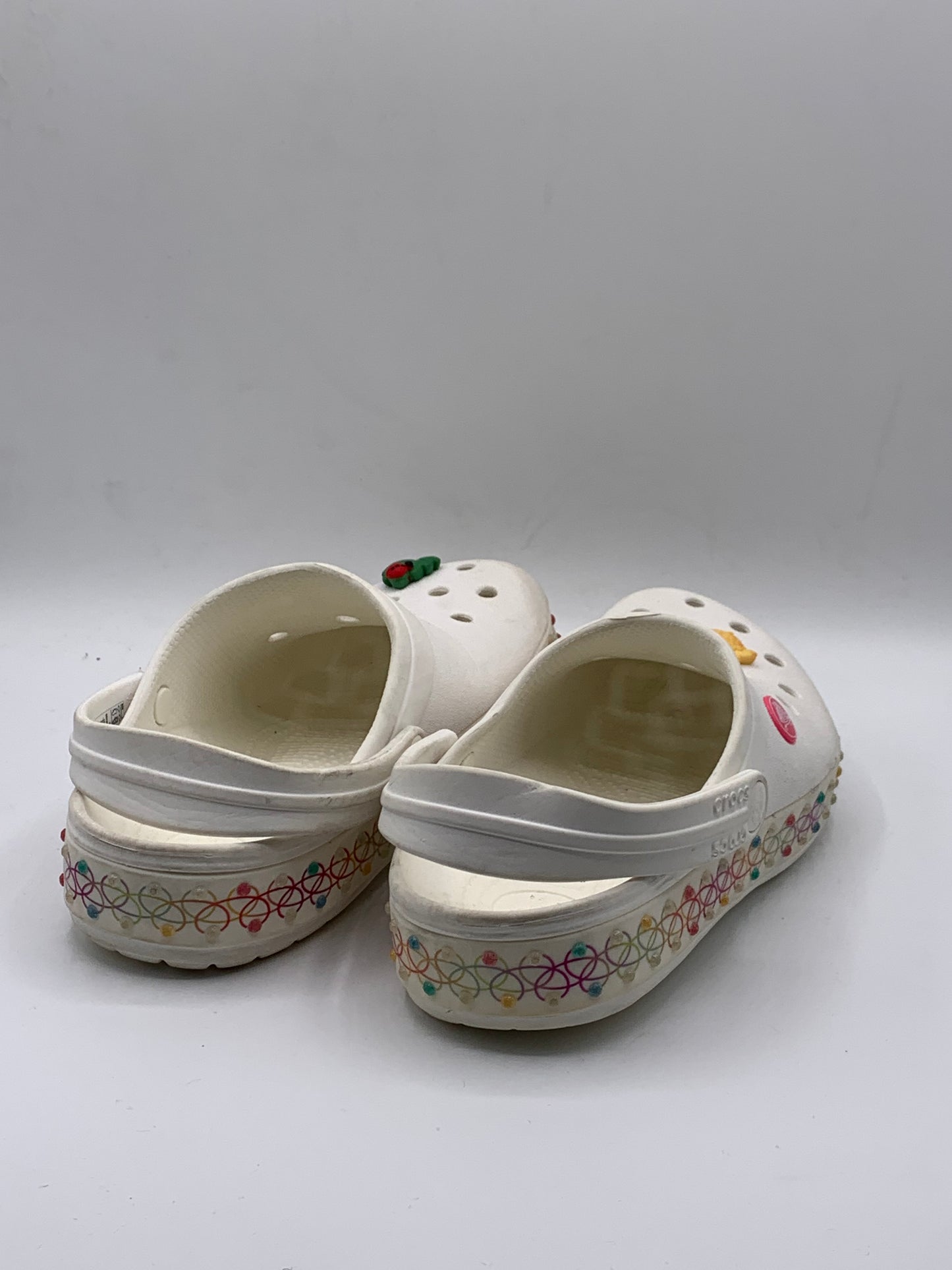 Crocs Kids' Crocband Stretch Necklace Clogs | Pre Loved Condition 8/10 |        Size J4 EU 36-37