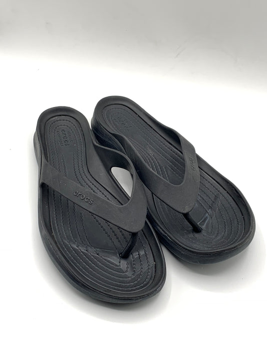 CROCS WOMENS SWIFTWATER FLIP SANDALS | PRE LOVED CONDITION 9/10 | SIZE W8 EU 38-39