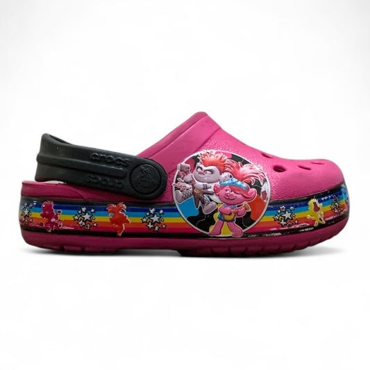 Crocs Kids Fun Lab Trolls 2 Band Clogs | Pre-Loved Condition 10/10 | Size C6 | EU 22-23