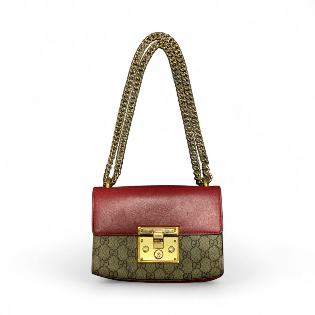 Gucci Padlock Small Chain Shoulder Crossbody Bag 409487 (Pre-Loved)