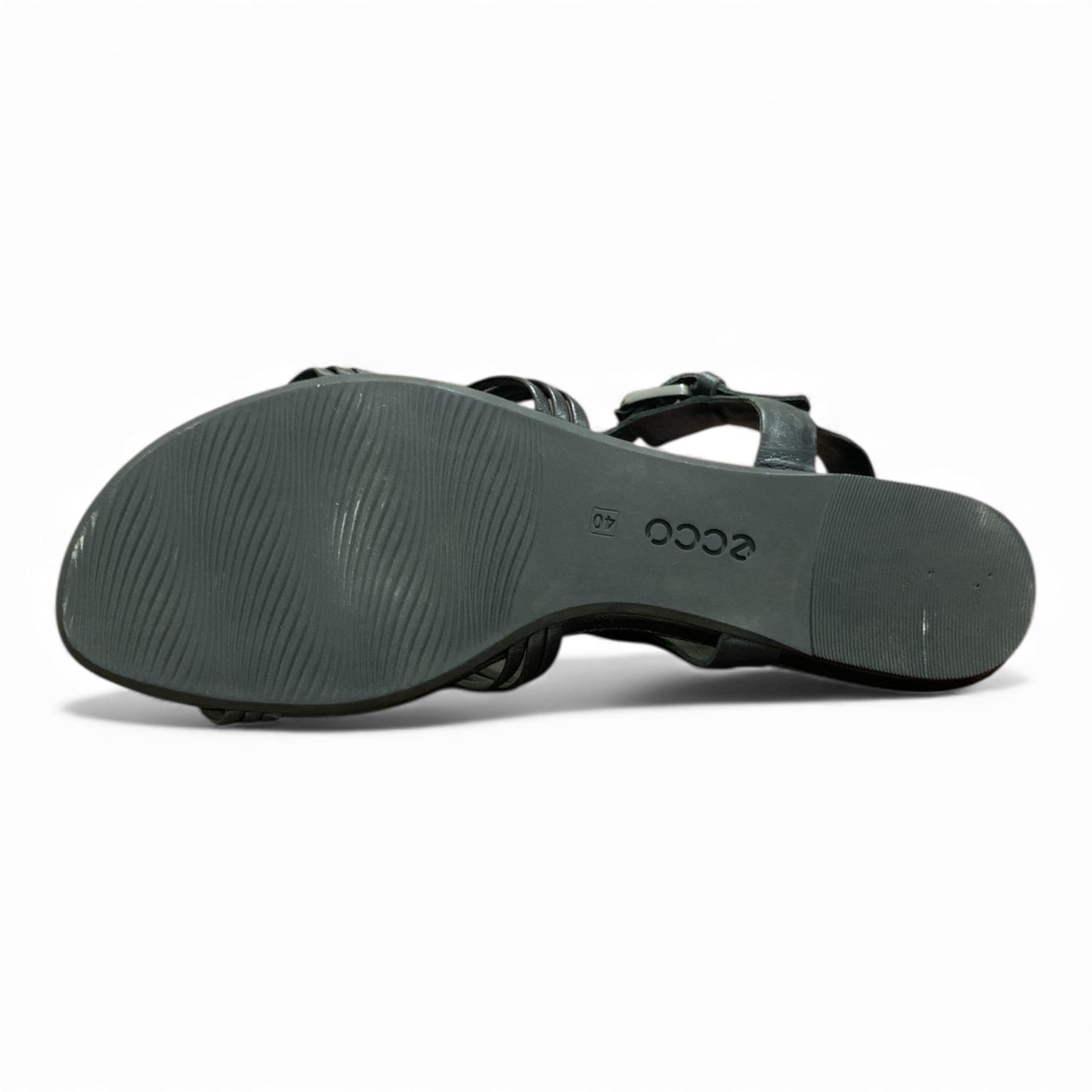 ECCO WOMEN’S BLACK LEATHER STRAPS SANDALS | EXCELLENT CONDITION| SIZE EU 40
