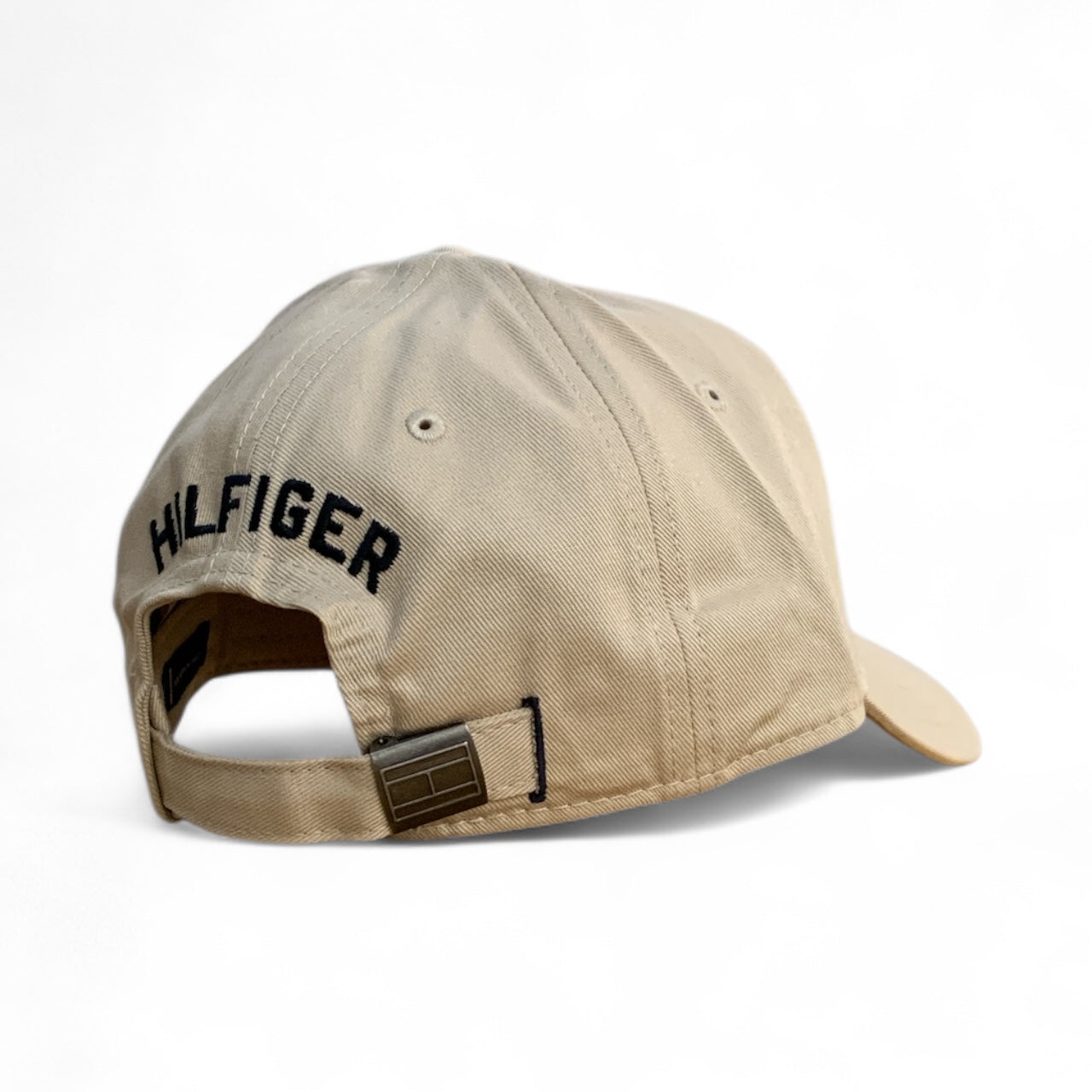 Tommy Hilfiger Beige Embroidered Flag Logo Cap