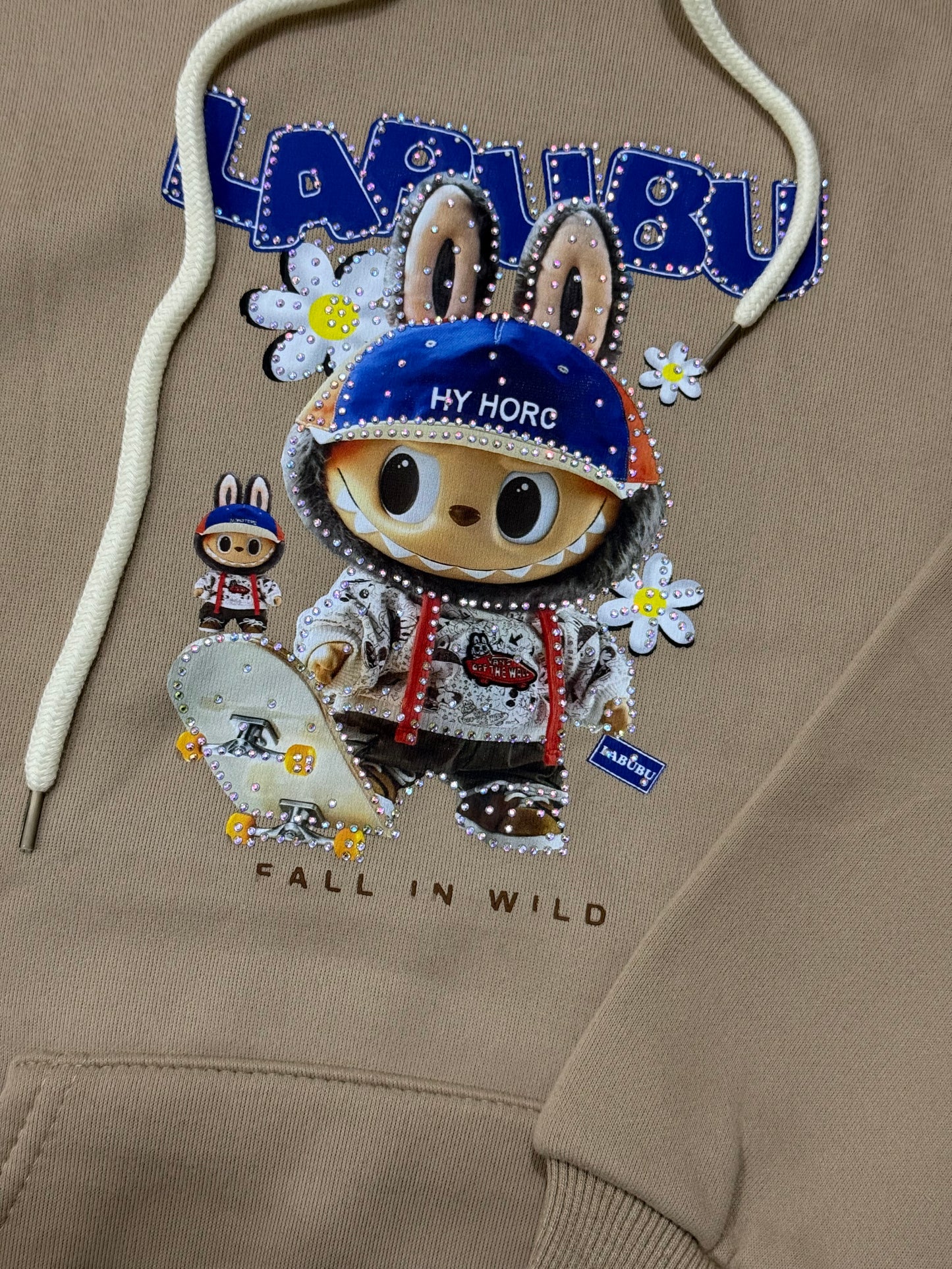 Kid’s Warm Labubu Cartoon Imported Hoodie