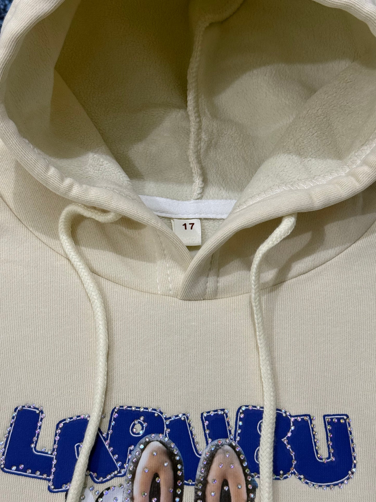 Kid’s Warm Labubu Cartoon Imported Hoodie