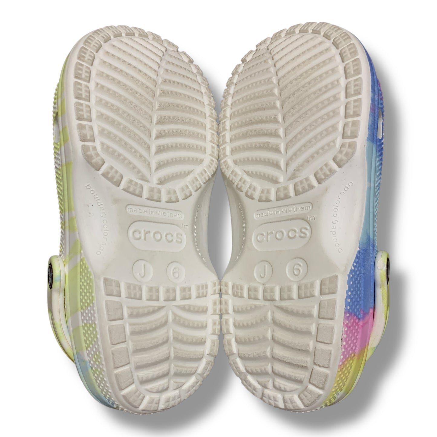Crocs Classic Tie Dye Graphic Clogs | Condition Excellent 10/10 | SIZE J6 | EU 38-39 | Crocs # 205451