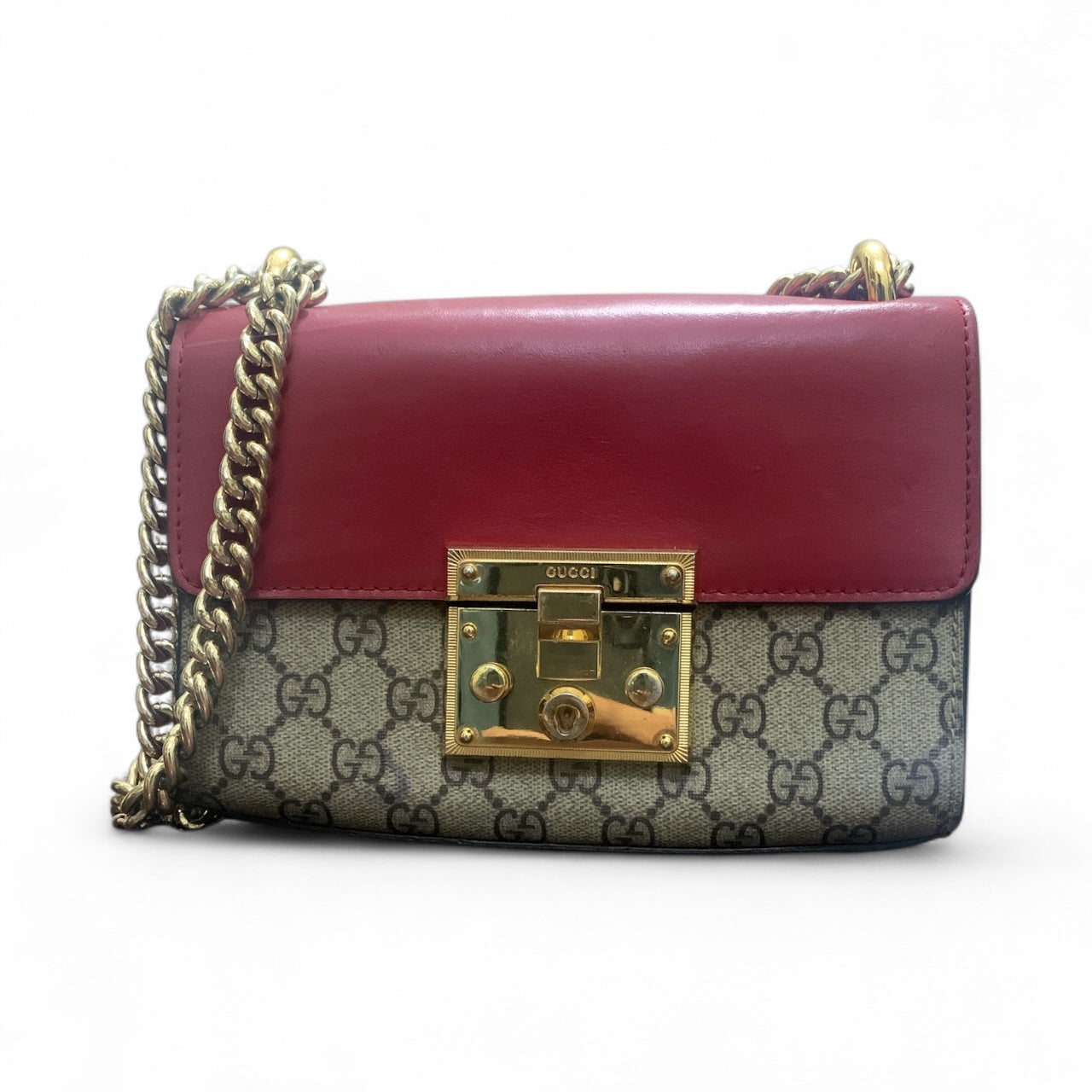 Gucci Padlock Small Chain Shoulder Crossbody Bag 409487 (Pre-Loved)