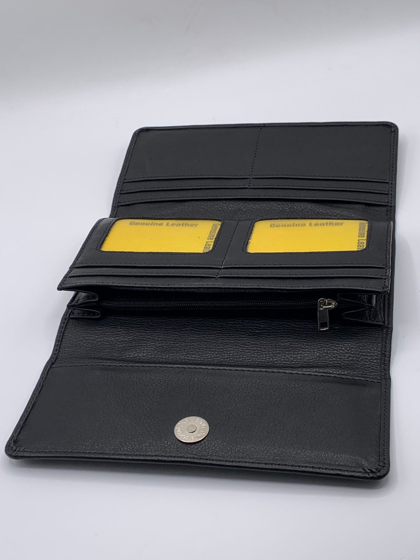 Genuine Leather Clutch Wallet for Women – Slim Organizer Purse