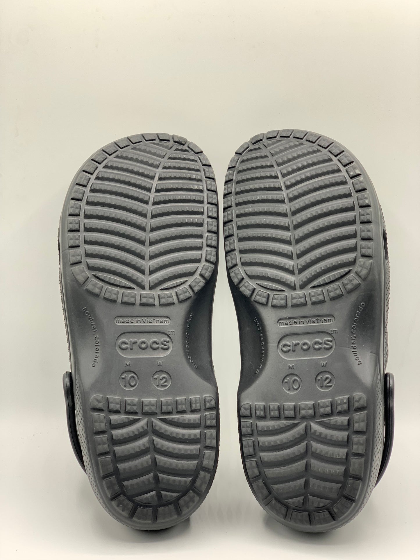 CROCS CLASSIC BLACK CLOGS DISNEY EDITION | PRE LOVED CONDITION EXCELLENT | SIZE M10 W12 | EU 43-44