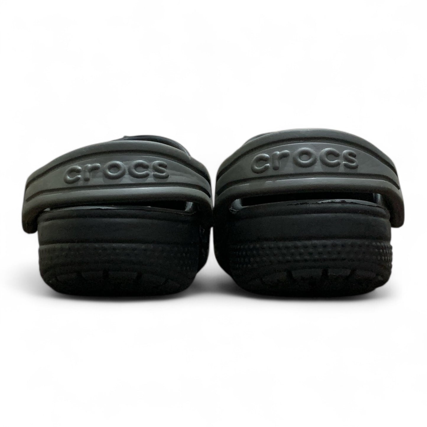 Crocs Black Grey Shark Fun Lab | Pre-Loved Condition 10/10 Excellent | Size C7 | 23-24