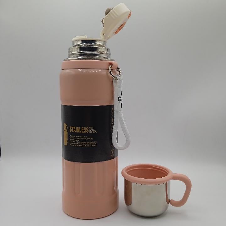 PREMIUM VACUUM CUP STAINLESS STEEL WATER BOTTLE | HOT & COLD INSULATED FLASK