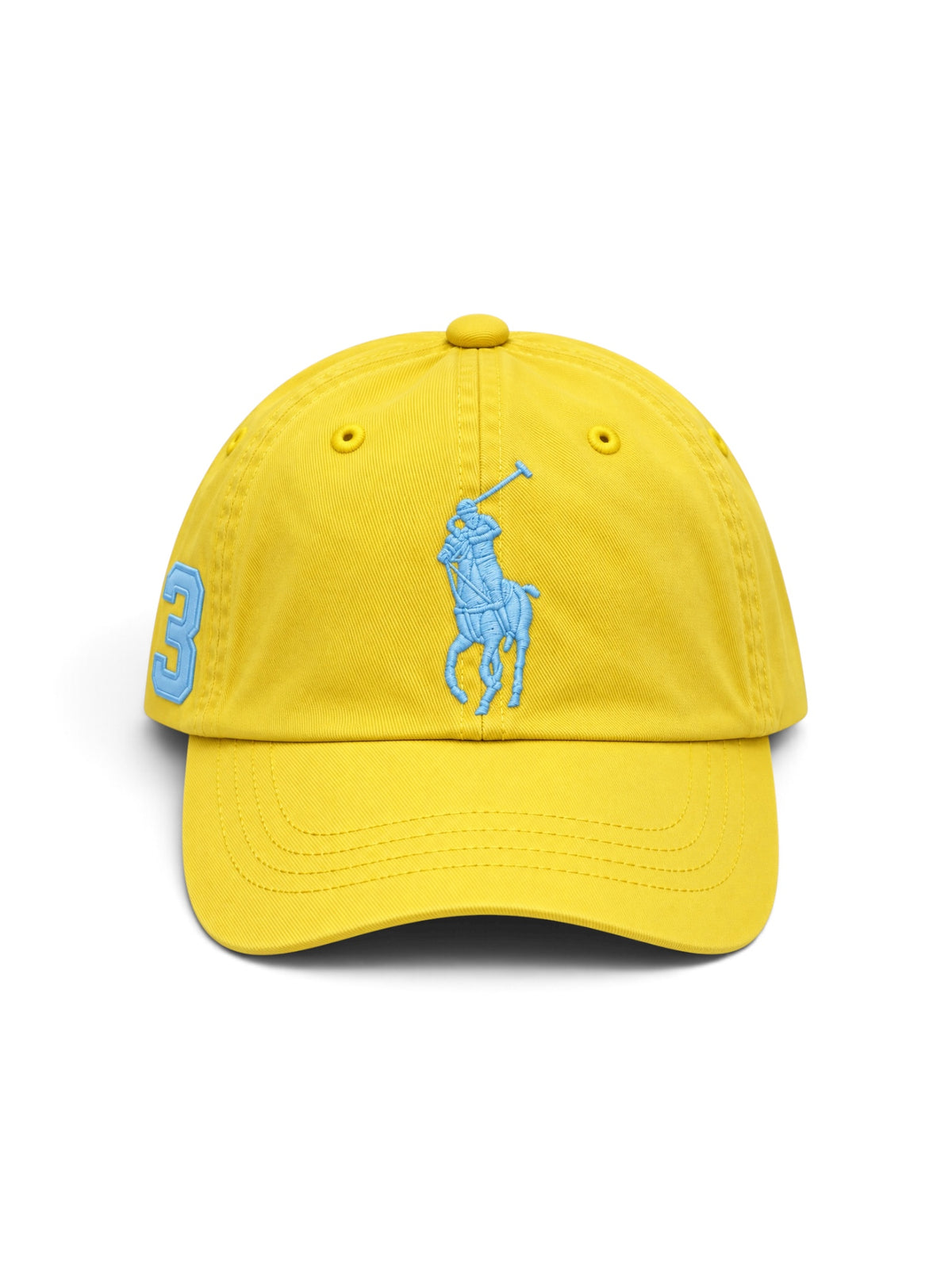POLO RALPH LAUREN BIG PONY CAP – YELLOW & SKY BLUE
