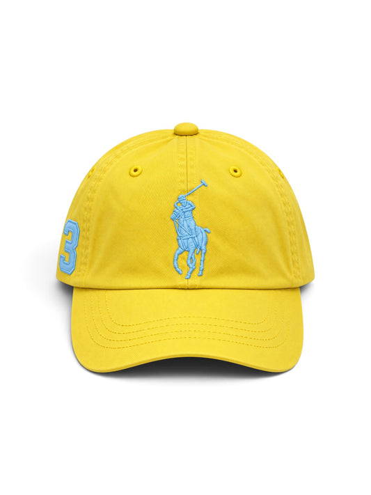 POLO RALPH LAUREN BIG PONY CAP – YELLOW & SKY BLUE