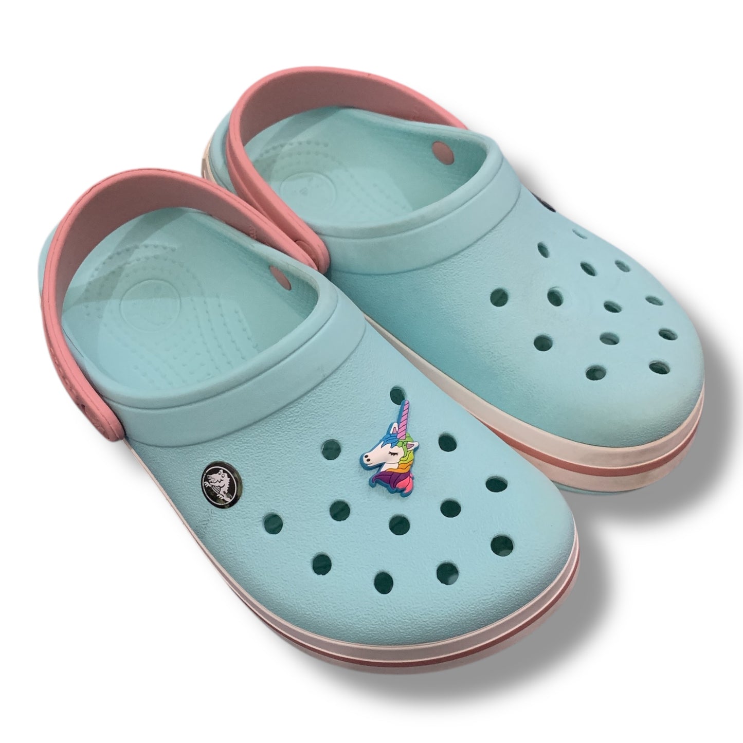 T's Crocband Clog - Ice Blue/White |Pre-Owned Condition 10/10 | Size J4 EU 36-37