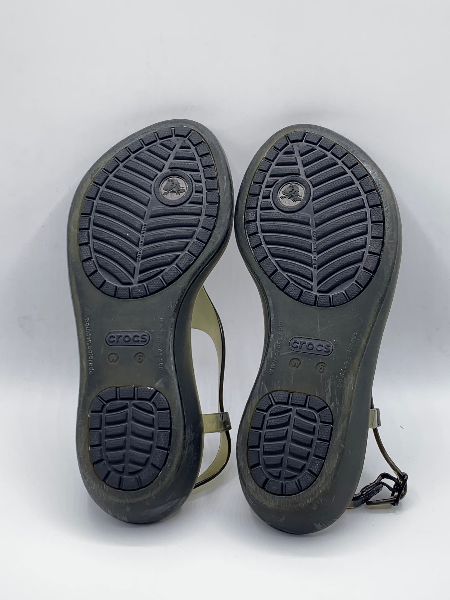Crocs Women's Really T-Strap sandals | Pre Loved Condition 9/10 |                        Size W6 | EU 36-37