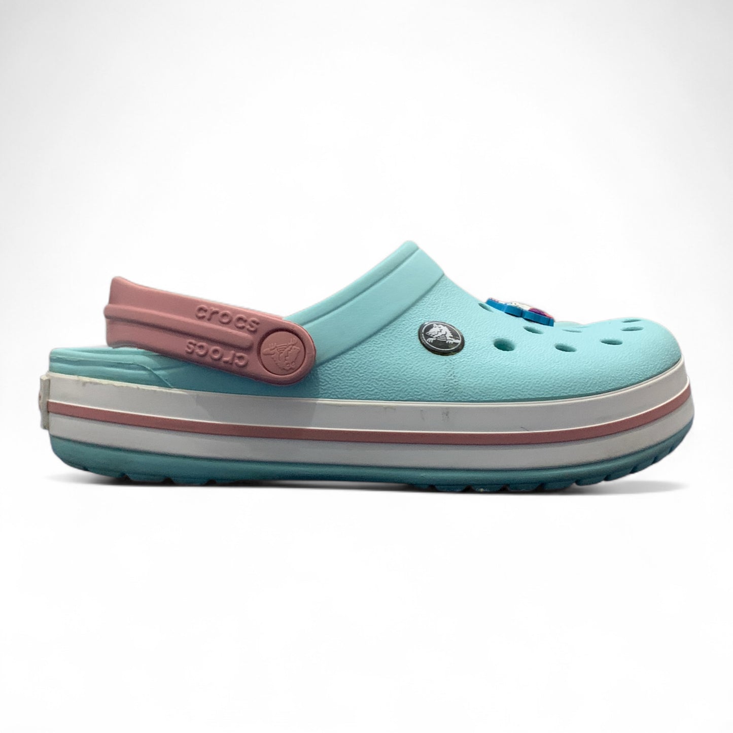 T's Crocband Clog - Ice Blue/White |Pre-Owned Condition 10/10 | Size J4 EU 36-37