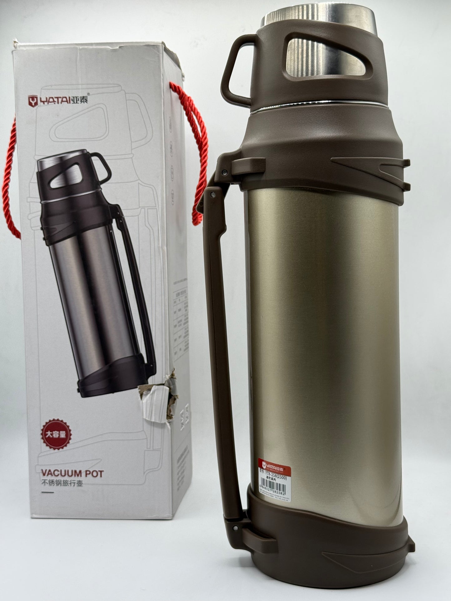 YATAI Rock Climbing Vacuum Pot 2500ML – Stainless Steel Insulated Travel Thermos Flask with Handle