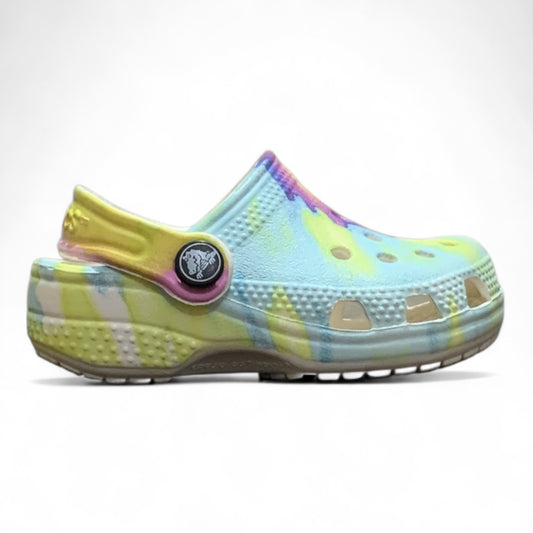 Crocs Kids Tie Dye Classic Clogs | Pre-Loved Condition 10/10 | Size C2-3 | 18-19