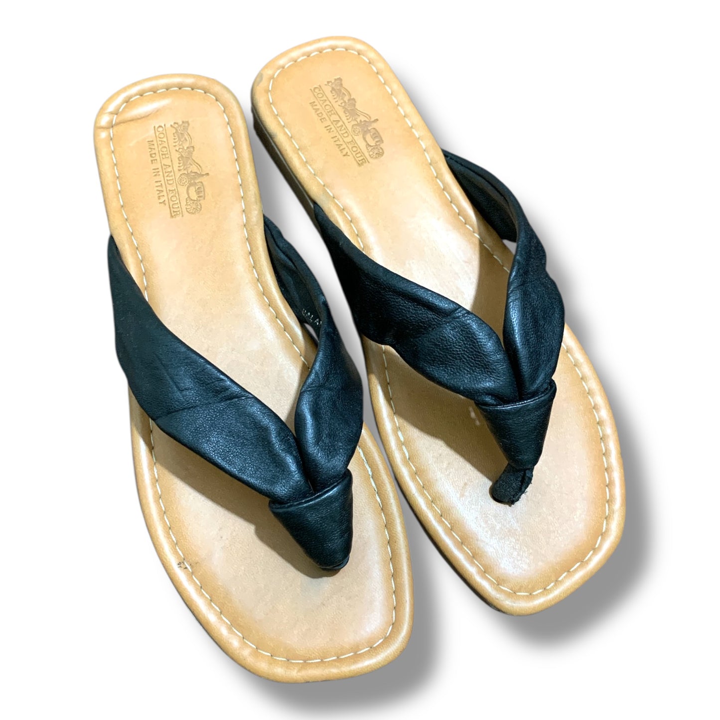 Coach Thong Flip-Flops | Pre-Loved Condition 10/10 Excellent| Size 9M | EU39-40 | Made In Italy