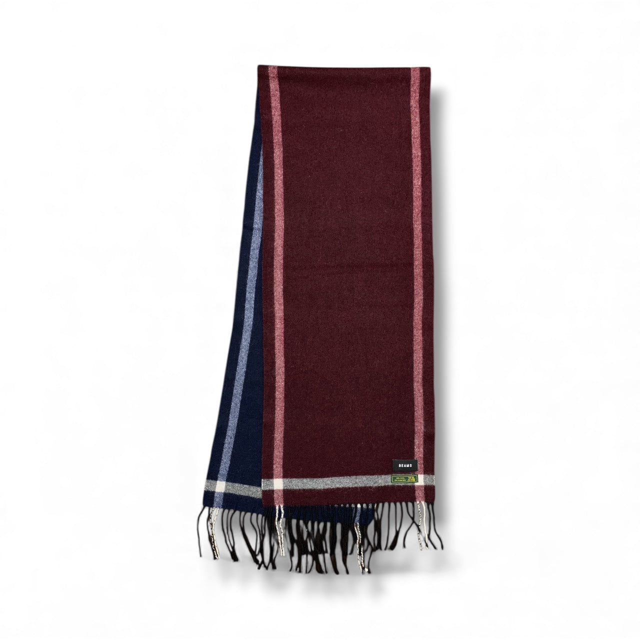 BEAMS Men’s 100% Woollen Scarf – Japanese Craftsmanship & Classic Style