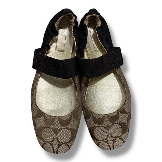 Coach Ballerina Flat Shoes | Pre-Loved Condition 9/10 | Size W 8B |38.5-39