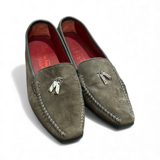 Salvatore Ferragamo Sport black suede Loafers Women’s | Pre-Owned |              Size EU 37-38