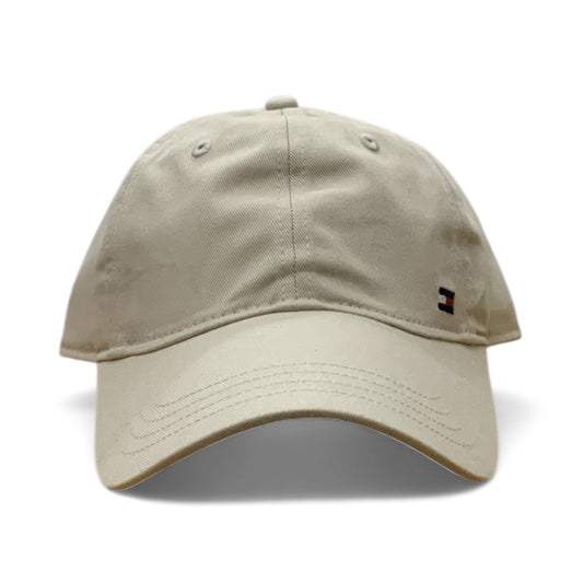 TOMMY HILFIGER FLAG LOGO Beige COTTON CAP