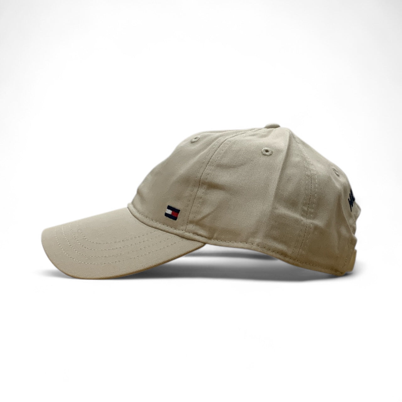 TOMMY HILFIGER FLAG LOGO Beige COTTON CAP