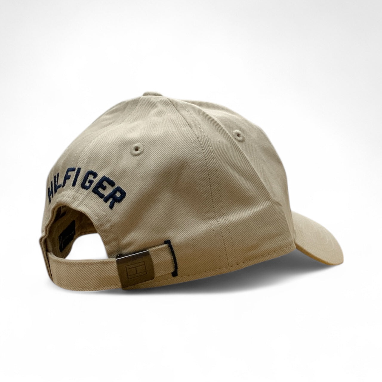TOMMY HILFIGER FLAG LOGO Beige COTTON CAP