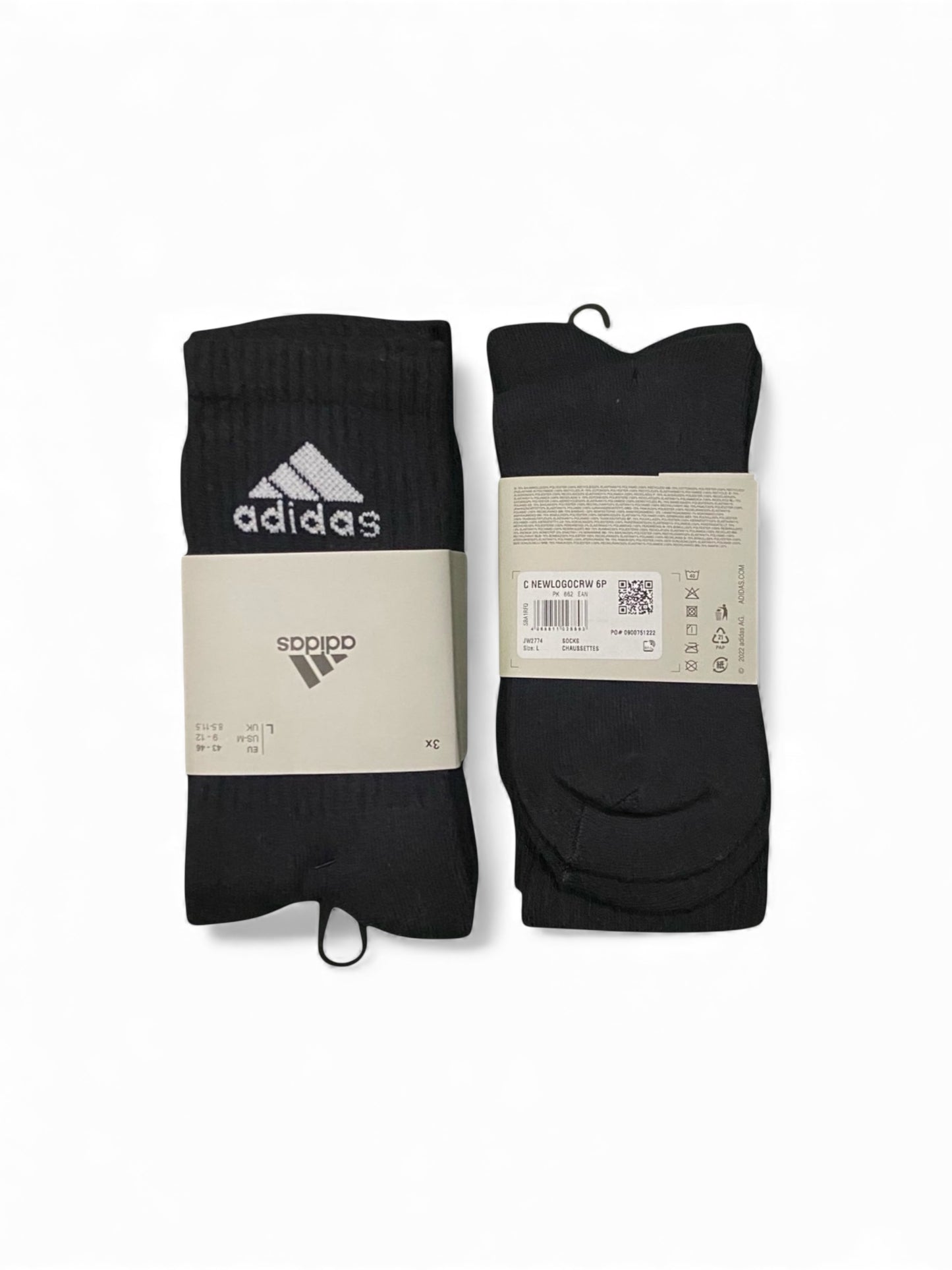 ADIDAS CUSHIONED SPORTSWEAR CREW SOCKS (PACK OF 3 PAIRS)