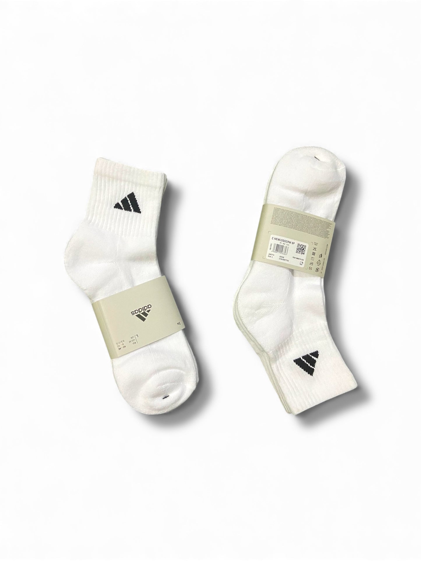 ADIDAS ATHLETIC CUSHIONED QUARTER SOCKS (Pack Of 3 Pairs)