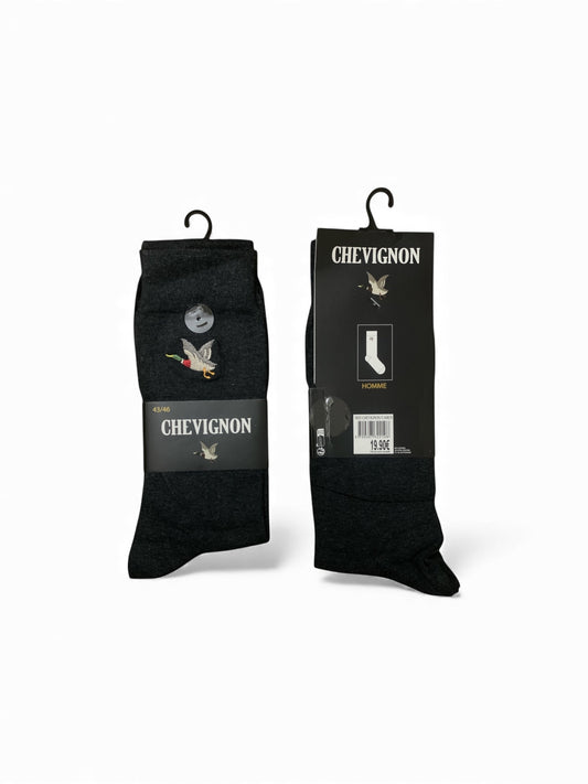 CHEVIGNON CAMUS BLACK DUCK SOCKS (3 Pairs)