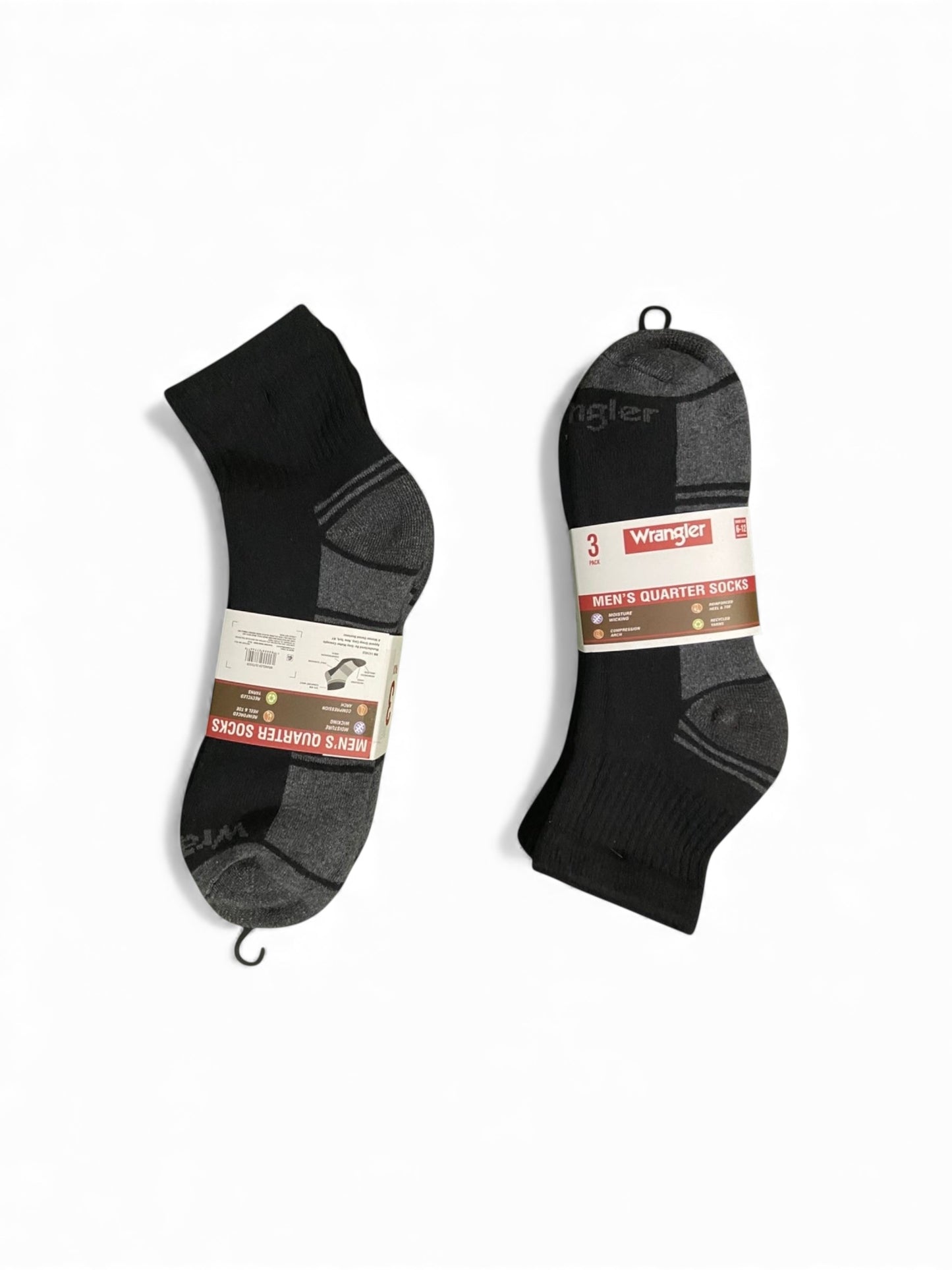 WRANGLER CUSHION QUARTER SOCKS (PACK OF 3)