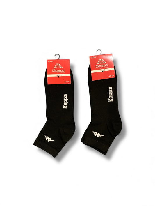 Kappa Unisex Cotton Quarter Socks (3 Pairs Pack)