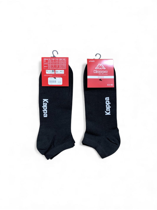 Kappa Unisex Cotton No Show Ankle Socks (3 Pairs Pack)