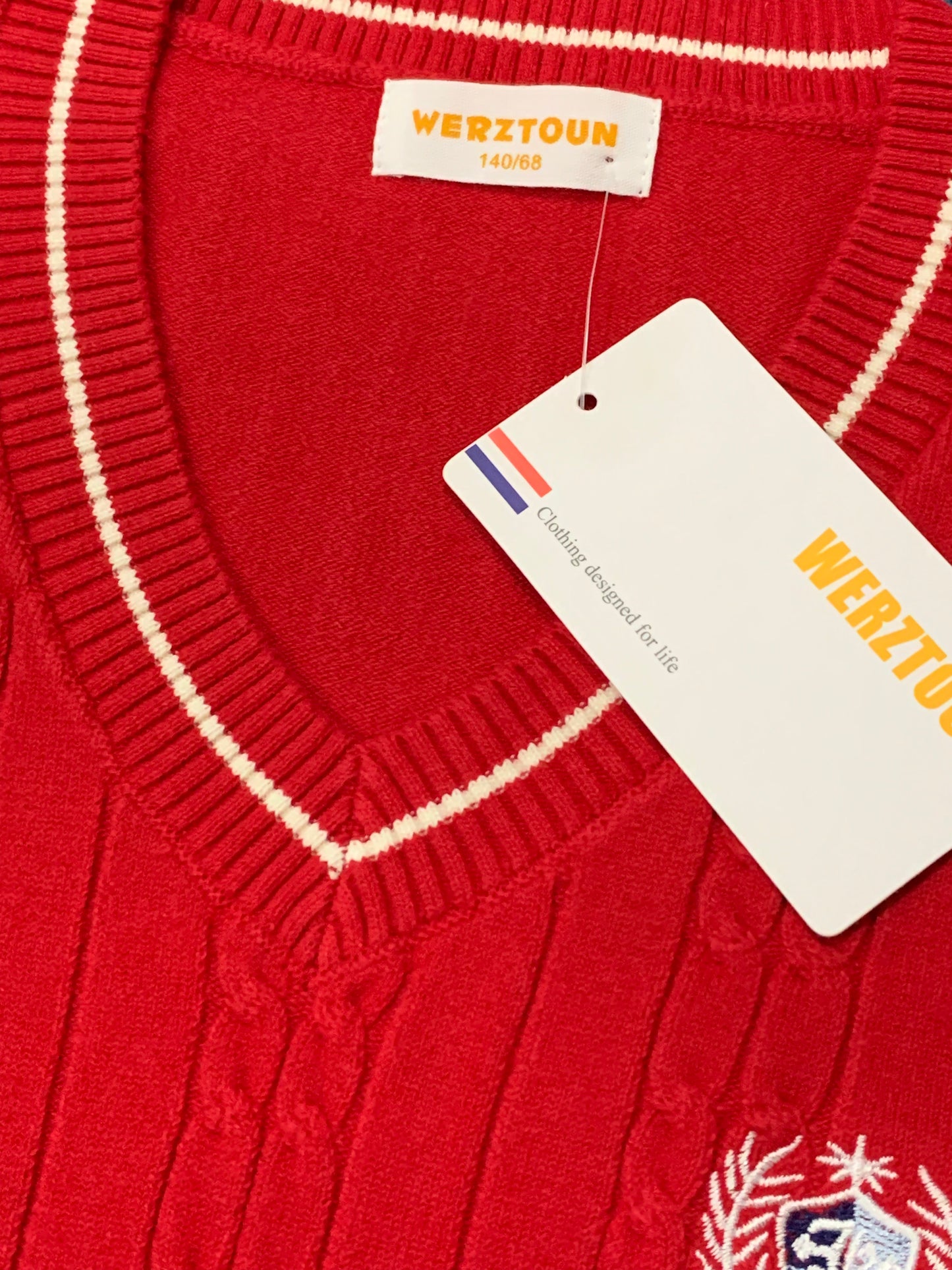 Kid’s Knitted Sleeveless Cotton Sweater